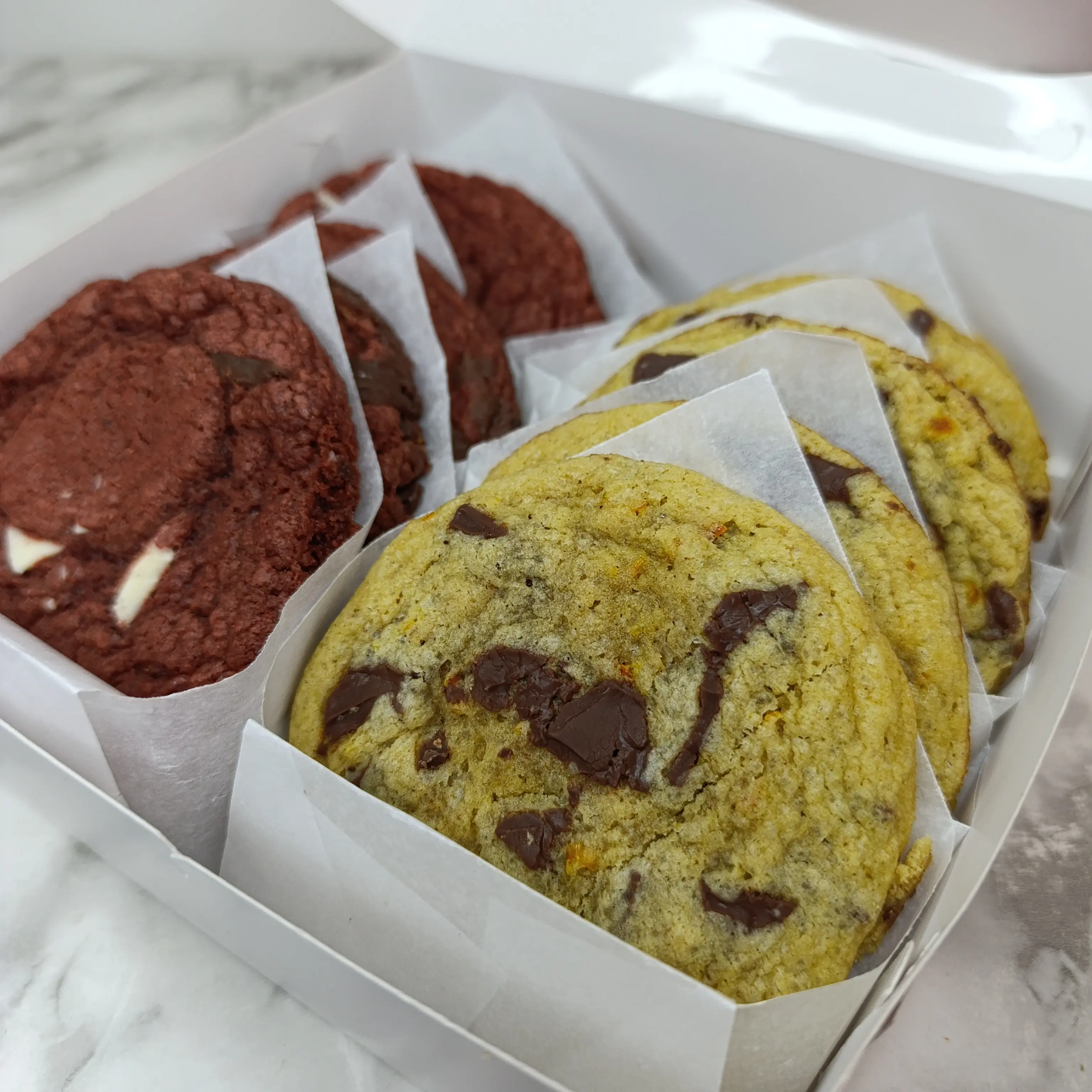 Galletas , estilo New York   ,  de la mesa de postres, elaborado por   Pasteleria Capital Tarta 